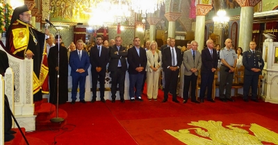 Ο πανηγυρικός Πολυαρχιερατικός Εσπερινός για τον Άγιο Ευστάθιο και τα Ονομαστήρια του Μητροπολίτη Μονεμβασίας &amp; Σπάρτης