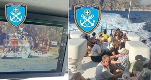 Φωτιά στα Κύθηρα: 138 άτομα, μεταξύ των οποίων ένα βρέφος, απεγκλωβίστηκαν από το Λιμενικό (φωτογραφίες)