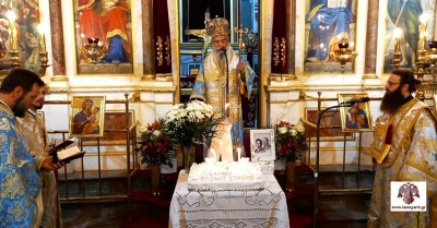 Αρχιερατική Θεία Λειτουργία στον Βρονταμά και απόδοση τιμών στους ευεργέτες Ιωάννη και Ελένη Σταύρου