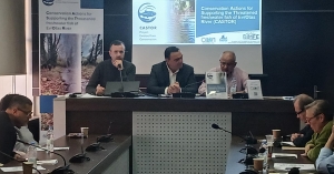 Ο Αντιδήμαρχος Πρασίνου Ευστράτιος Κοκκορός στην εκδήλωση ενημέρωσης του έργου CASTOR για τον Ευρώτα