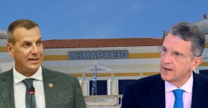 Συνάντηση Μ. Βακαλόπουλου με τον Γ. Αυτιά στη Σπάρτη