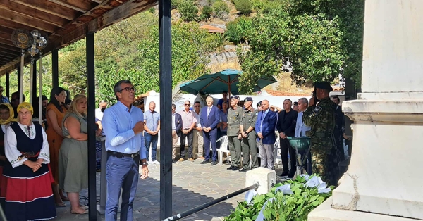 Ο Αντιδήμαρχος Σπάρτης, Άγγελος Αντωνάκος, στις επετειακές εκδηλώσεις της Μάχης του Πολυαράβου