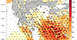 Κακοκαιρία INES: «Φορτωμένο» σύστημα φτάνει στην Ελλάδα - Πάνω από 90 χλμ οι άνεμοι