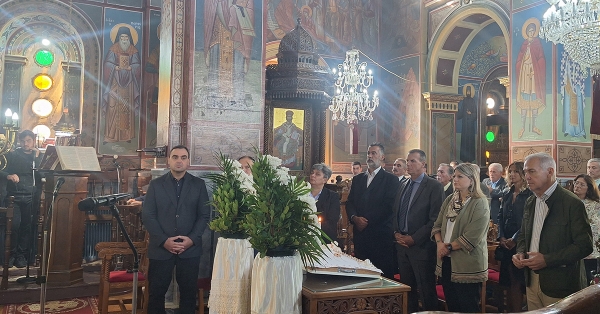 Στο Ετήσιο Μνημόσυνο υπέρ των Ευεργετών της ΔΕ Φάριδος παρευρέθηκε ο Θ. Βερούτης