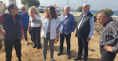 Αυτοψία του Πέτρου Τατούλη στις περιοχές του δήμου Τριφυλίας που επλήγησαν από τις πρόσφατες βροχοπτώσεις