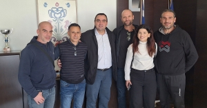 Οι «Σπαρτιάτες Δρομείς» στον Αντιπεριφερειάρχη Λακωνίας Θεόδωρο Βερούτη