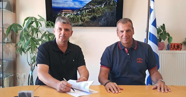 Υπογραφή σύμβασης για την υλοποίηση του έργου «Οδοποιία και Τεχνικά Έργα Δ.Ε. Μυστρά»