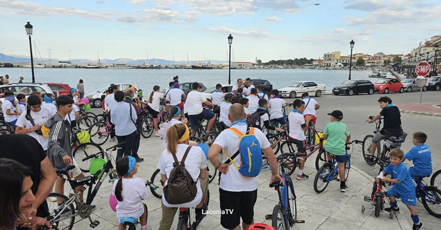 «Τρέχουμε πιο γρήγορα από τον καρκίνο»: Ποδηλατική δράση στο Γύθειο