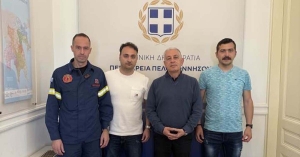 Συνάντηση του Αναπληρωτή Περιφερειάρχη Πελοποννήσου με το Δ.Σ. της Ένωσης Πυροσβεστικών Υπαλλήλων