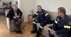 Συνάντηση του Δημήτρη Πτωχού με τον Υποστράτηγο ΠΣ Βασίλη Σολδάτο για ζητήματα Πολιτικής Προστασίας
