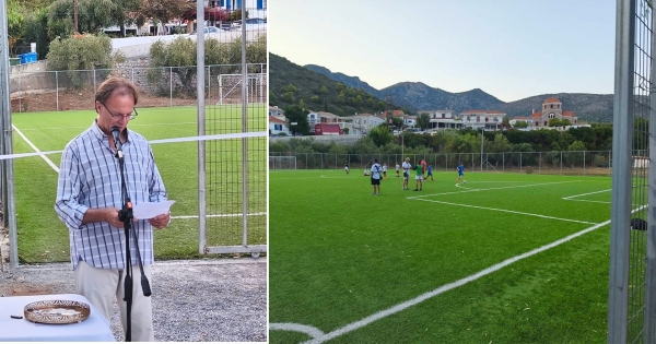 Πραγματοποιήθηκαν τα εγκαίνια των γηπέδων ποδοσφαίρου και μπάσκετ στο Κυπαρίσσι