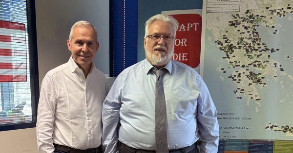 Στον Παπαγιαννίδη ο Θανάσης Δαβάκης για την Κελεφίνα και το δίκτυο Τρινάσου