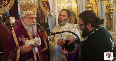 Χειροτονία διακόνου κατά την Προηγιασμένη Θεία Λειτουργία στο Βλαχιώτη