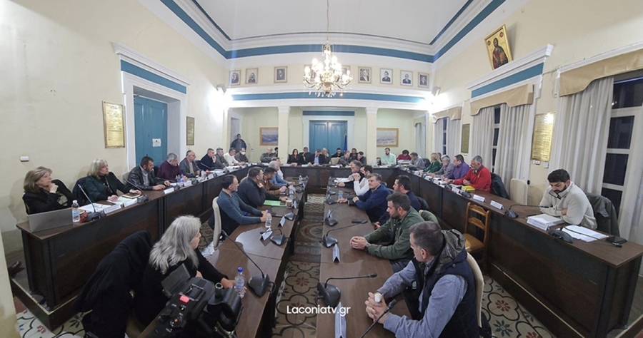 Συνεδριάζει με 15 θέματα το Δημοτικό Συμβούλιο Σπάρτης