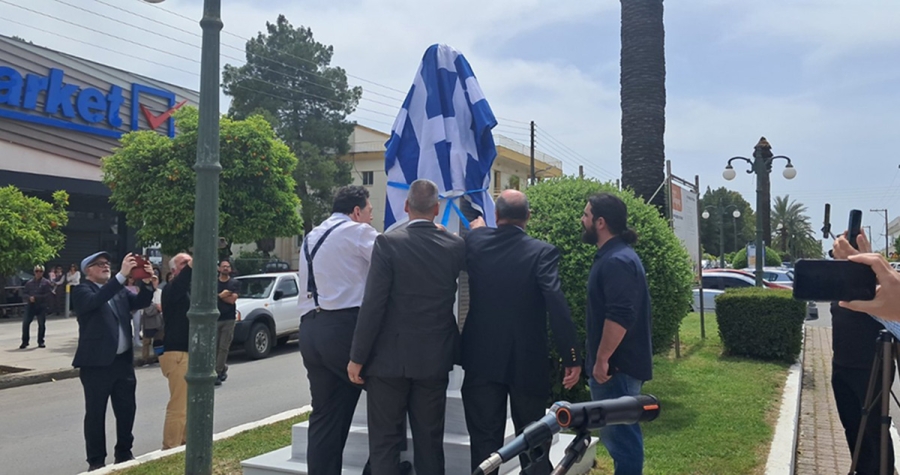 Με κάθε επισημότητα η τελετή αποκαλυπτηρίων της προτομής του Χρήστου Καρβούνη (video)