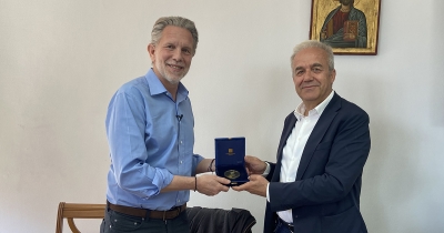 Συνάντηση του Παύλου Γερουλάνου με τον Πρόεδρο και το Διοικητικό Συμβούλιο του Επιμελητηρίου Ηλείας