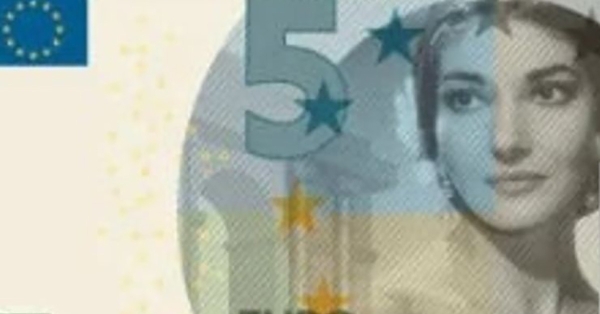 Μαρία Καλλάς: Το πρόσωπό της στο νέο χαρτονόμισμα των 5 ευρώ