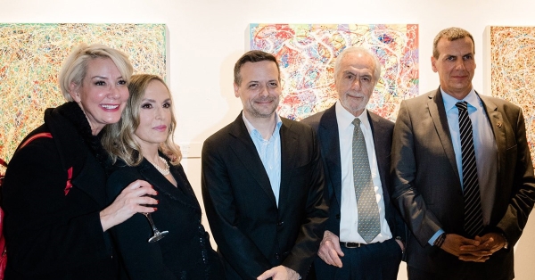 Στα εγκαίνια της έκθεσης ζωγραφικής του ομογενή Παναγιώτη (Πήτερ) Κατσίχτη παρευρέθηκε ο Μ. Βακαλόπουλος