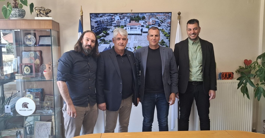 Συνάντηση του Δημάρχου Σπάρτης με τον Γ.Γ. του ΕΟΤ και τον Αντιπεριφερειάρχη Τουρισμού Πελοποννήσου