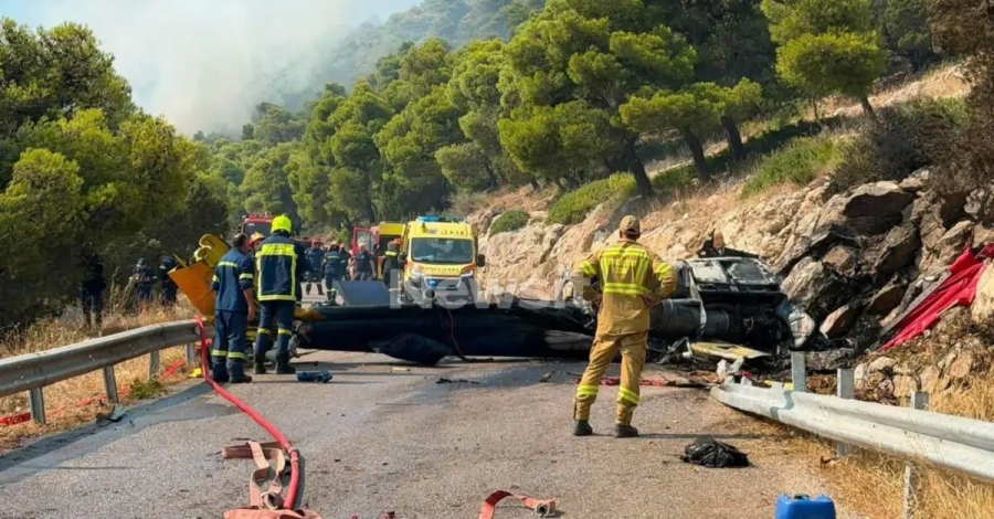 Σύγκρουση ελικοπτέρων στην Ψάθα: Δύο νεκροί, ένας Έλληνας και ένας Δανός