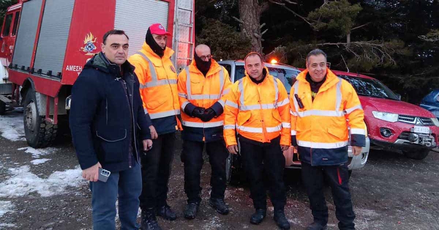 Θ. Βερούτης: «Χάρη στη συνεργασία όλων των εμπλεκόμενων υπηρεσιών, το περιστατικό είχε αίσιο τέλος και οι ορειβάτες είναι καλά στην υγεία τους»