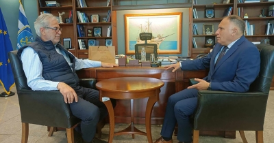 Ν. Κρητικός: Με τον Υπουργό Ναυτιλίας &amp; Νησιωτικής Πολιτικής Χρήστο Στυλιανίδη για ΑΕΝ και Λακωνικό κόλπο