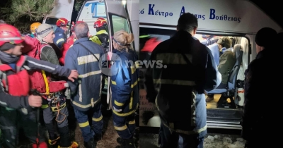 Ταΰγετος: Ολοκληρώθηκε η επιχείρηση διάσωσης των ορειβατών – Μεταφέρονται στο νοσοκομείο Σπάρτης οι 4 τραυματίες