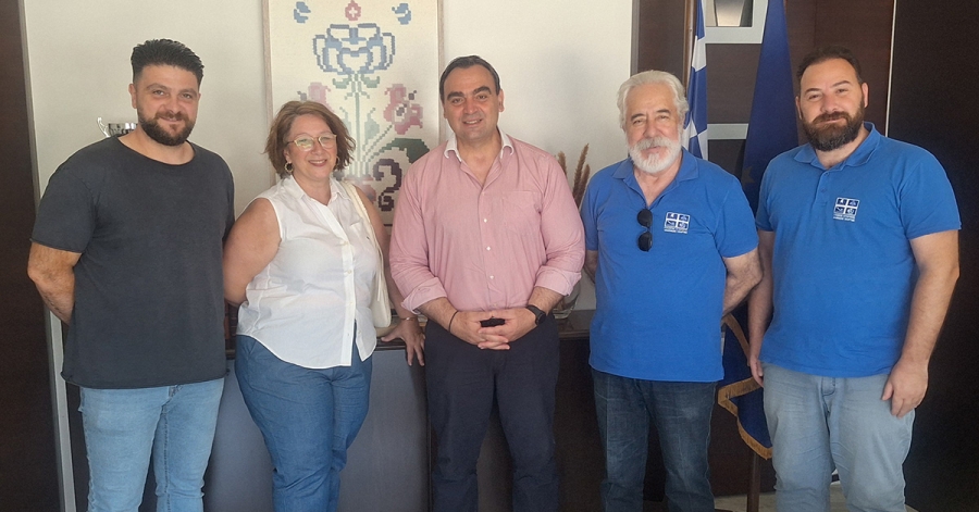 Συνάντηση του Θ. Βερούτη με μέλη του  Δ.Σ. του Συλλόγου Ιστορικής Αναβίωσης Σπάρτης