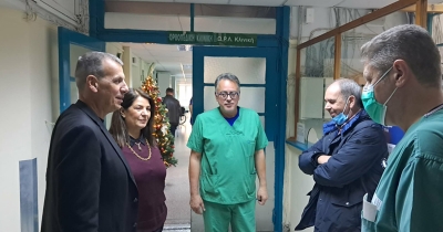 Επίσκεψη με ευχές του Δημάρχου Σπάρτης Μιχάλη Βακαλόπουλου στο Γενικό Νοσοκομείο Λακωνίας