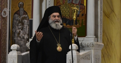 Ο Μητροπολίτης Μάνης κ. Χρυσόστομος Γ' στα Μανιάτικα Πειραιώς