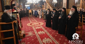Ο Σεβ. Μητροπολίτης κ. Ευστάθιος και ο Επίσκοπος Λακεδαιμονίας στον Πολυαρχιερατικό Εσπερινό στην Τρίπολη για τα Ονομαστήρια του Επισκόπου Τεγέας