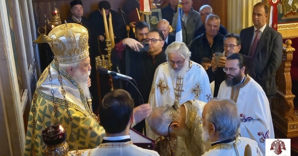 Χειροθεσία Πρωτοπρεσβύτερου στην πανήγυρη του Αγίου Δημητρίου στο Τσεραμιό