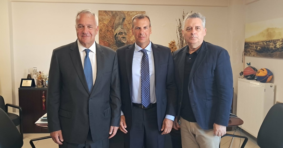 Συνάντηση του Δημάρχου Σπάρτης με τον Μάκη Βορίδη και τον Δημήτρη Κατσαρό