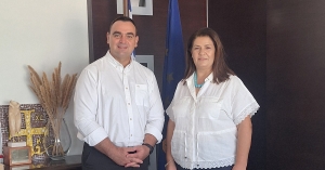 Εθιμοτυπική Συνάντηση του Θεόδωρου Βερούτη με τη νέα Διοικήτρια του Γενικού Νοσοκομείου Λακωνίας Πέρρυ Τρουπή