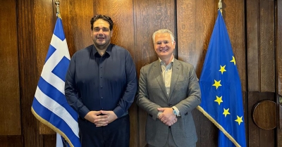 Συνάντηση εργασίας του Περιφερειάρχη Δημήτρη Πτωχού με τον Υπουργό Εσωτερικών Θεόδωρο Λιβάνιο