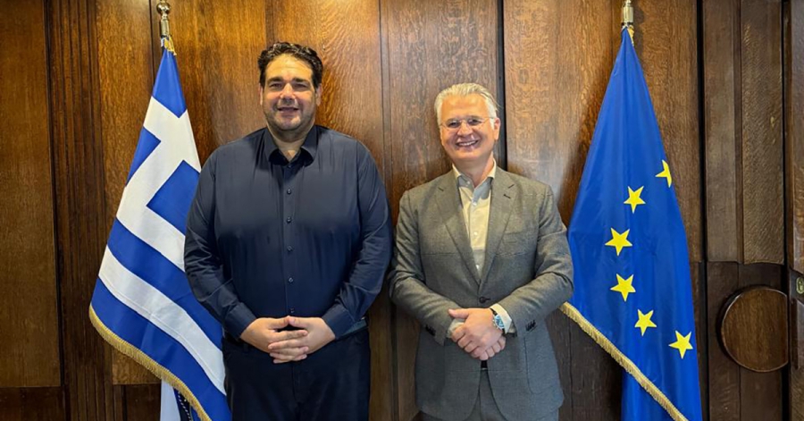 Συνάντηση εργασίας του Περιφερειάρχη Δημήτρη Πτωχού με τον Υπουργό Εσωτερικών Θεόδωρο Λιβάνιο