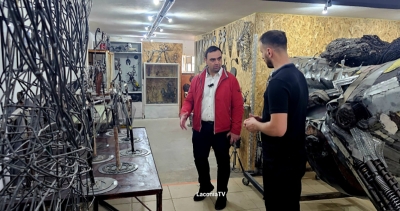 Εντυπωσιασμένος ο Αντιπεριφερειάρχης Λακωνίας Θ. Βερούτης από την επίσκεψή του στο Κέντρο Τέχνης και Πολιτισμού Σπάρτης του Αλ. Παπαστρατηγάκη