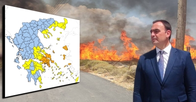 Ο κίνδυνος πυρκαγιάς παραμένει υψηλός στη Λακωνία