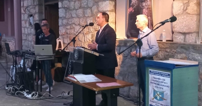 Ο Θ. Βερούτης στην εκδήλωση για τον Λογγαστρίτη Οπλαρχηγό της Επανάστασης Γέρο Κλέφτη Αντώνη Νικολόπουλο