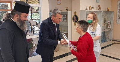 Επίσκεψη και προσφορά Αγάπης του Δημάρχου Σπάρτης, Μιχάλη Βακαλόπουλου στο Άσυλο Ανιάτων Σπάρτης