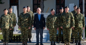 Ο Θ. Δαβάκης στην έδρα της XXI ΤΘΤ, στην 182 ΜΚΒ και στην Περιφέρεια Ανατολικής Μακεδονίας και Θράκης
