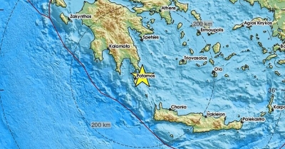 Σεισμός στο στενό Κυθήρων – Λακωνίας