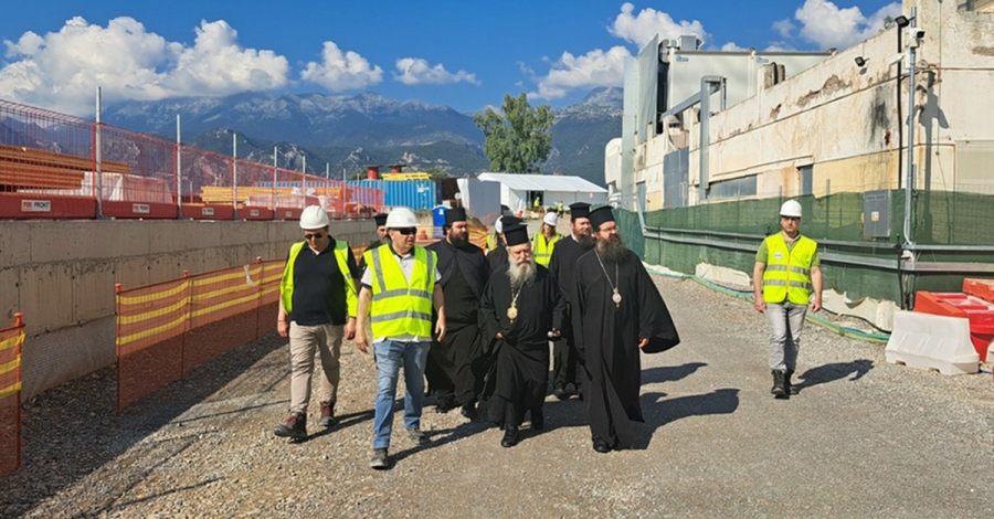 Ξενάγηση του Μητροπολίτη Μονεμβασίας & Σπάρτης στο εργοτάξιο του σπουδαίου έργου του νέου Νοσοκομείου Σπάρτης ΙΣΝ
