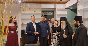 Στην τελετή εγκαινίων του «Κέντρου Μνήμης και Πολιτισμού Καρυών» ο Αντιπεριφερειάρχης Λακωνίας Θεόδωρος Βερούτης