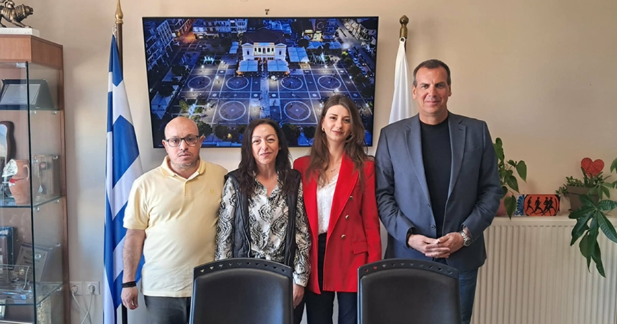 Συνάντηση του Δημάρχου Σπάρτης με το προεδρείο του Σωματείου Ατόμων με Αναπηρία Λακωνίας