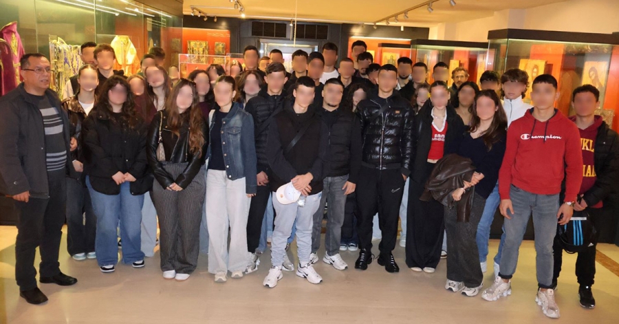 Η Β΄ τάξη του Λυκείου Μολάων στο Μουσείο Εκκλησιαστικής Τέχνης της Μητρόπολης Μονεμβασίας & Σπάρτης