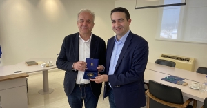 Οι επιχειρήσεις στο επίκεντρο της συνάντησης του Προέδρου του Επιμελητηρίου Ηλείας με τον Βουλευτή Μ. Κατρίνη