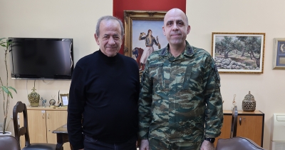 Στον Δήμαρχο Ανατολικής Μάνης ο νέος Διοικητής ΚΕΕΜ, Ταξίαρχος Γεώργιος Ζορμπάς